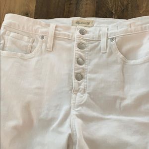 Madewell High Rise Jeans in White